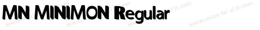 MN MINIMON Regular字体转换